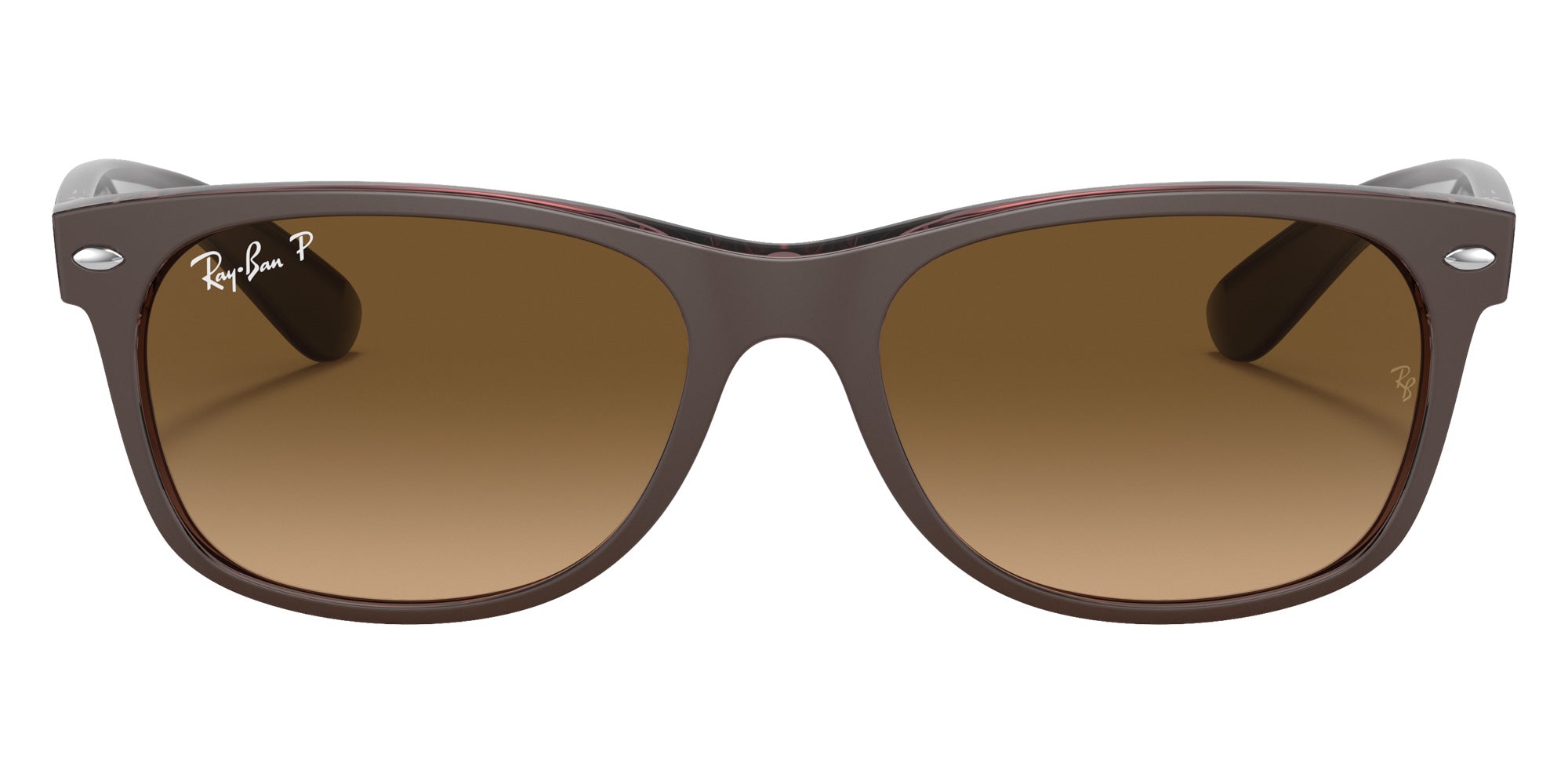 Ray-Ban RB2132 New Wayfarer Classic 6608M2 55 - Transparent Brown / Brown Polarized #id:rb21326608m2_s:100100