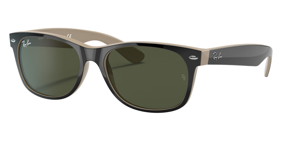 Ray-Ban RB2132 New Wayfarer Color Mix 875 55 - Black / G-15 Green #id:rb2132875_s:102105
