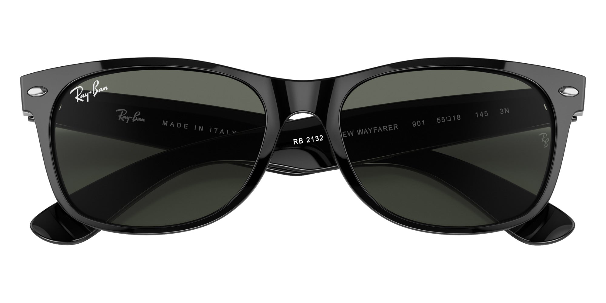 Ray-Ban RB2132 New Wayfarer Classic 901 55 - Black #id:rb2132901_s:100125