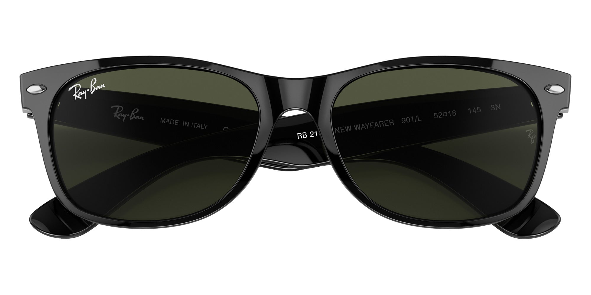 Ray-Ban RB2132 New Wayfarer Classic 901L 55 - Black #id:rb2132901l_s:102125
