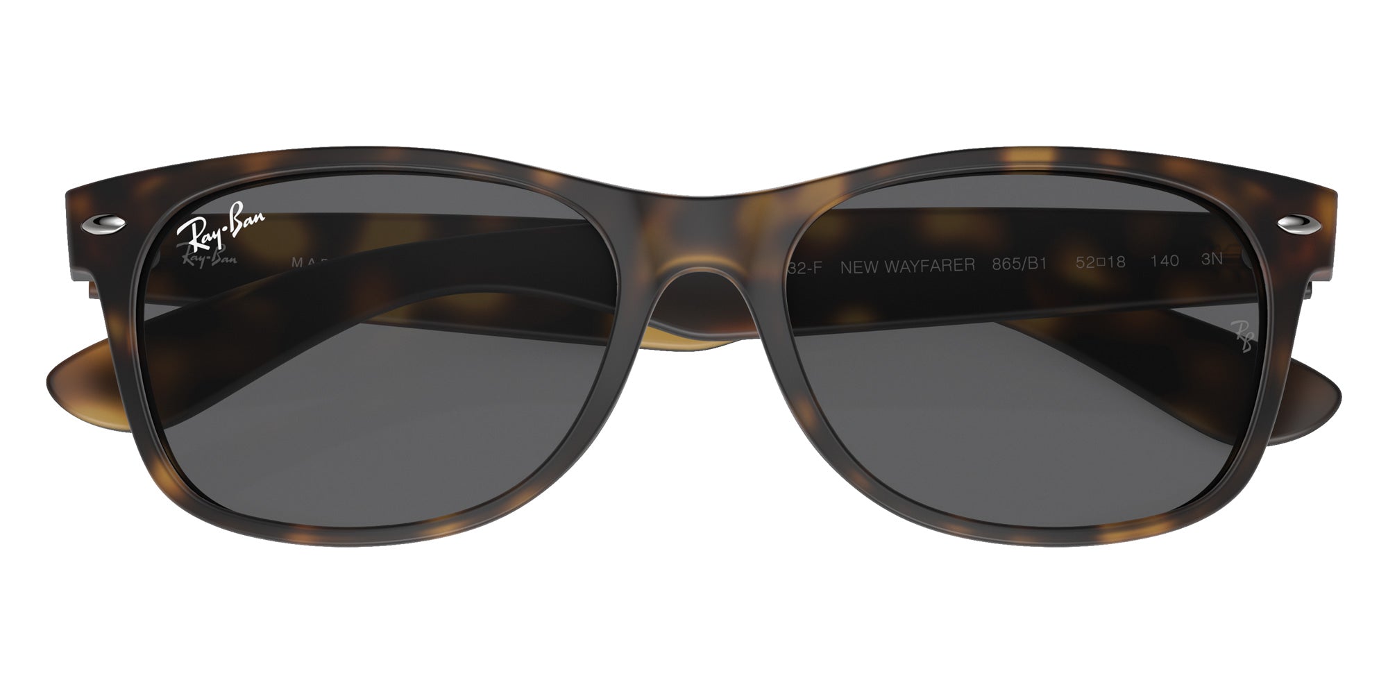 Ray-Ban RB2132F New Wayfarer Classic 865/B1 55 - Havana / Dark Gray #id:rb2132f865b1_s:102125