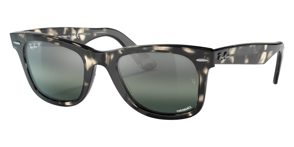 Ray-Ban RB2140 Original Wayfarer Chromance 1333G6 50 - Gray Havana / Silver/Blue Mirrored Polarized #id:rb21401333g6_s:100105