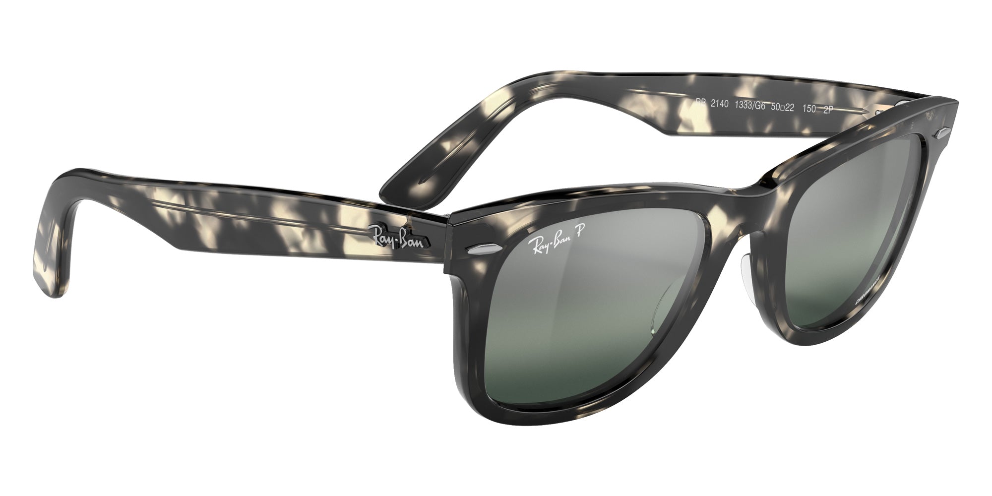 Ray-Ban RB2140 Original Wayfarer Chromance 1333G6 50 - Gray Havana / Silver/Blue Mirrored Polarized #id:rb21401333g6_s:100120