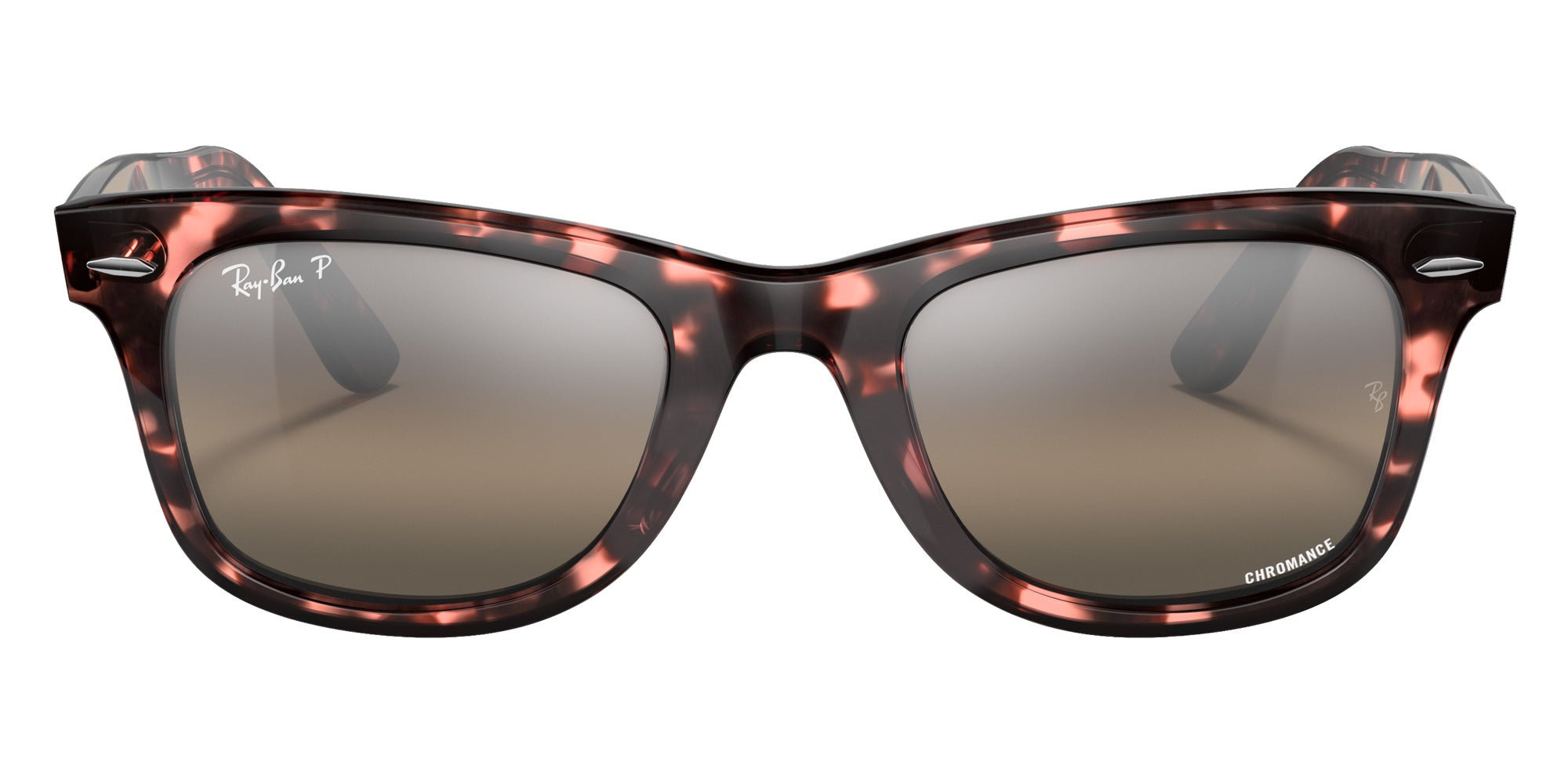 Ray-Ban RB2140 Original Wayfarer Chromance 1334G3 50 - Transparent Pink / Silver/Gray Mirrored Polarized #id:rb21401334g3_s:102100
