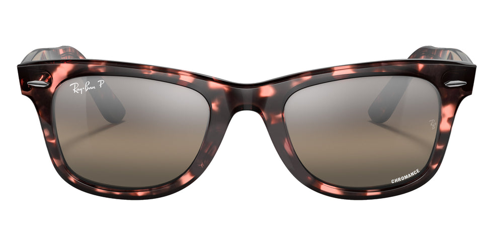 Ray-Ban RB2140 Original Wayfarer Chromance 1334G3 50 - Transparent Pink / Silver/Gray Mirrored Polarized #id:rb21401334g3_s:102100
