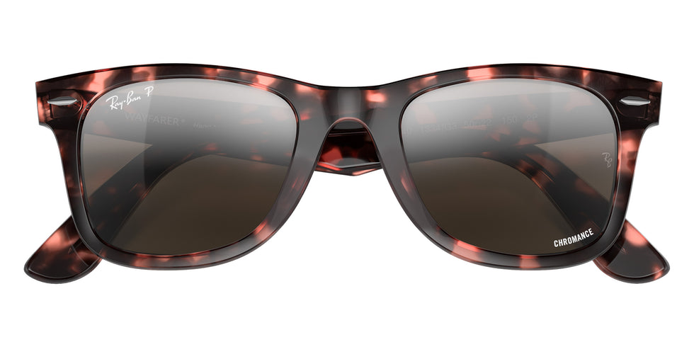 Ray-Ban RB2140 Original Wayfarer Chromance 1334G3 50 - Transparent Pink / Silver/Gray Mirrored Polarized #id:rb21401334g3_s:102125