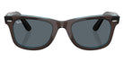 Ray-Ban RB2140 Original Wayfarer Classic 1446R5 50 - Brown on Transparent Blue / Blue #id:rb21401446r5_s:102100