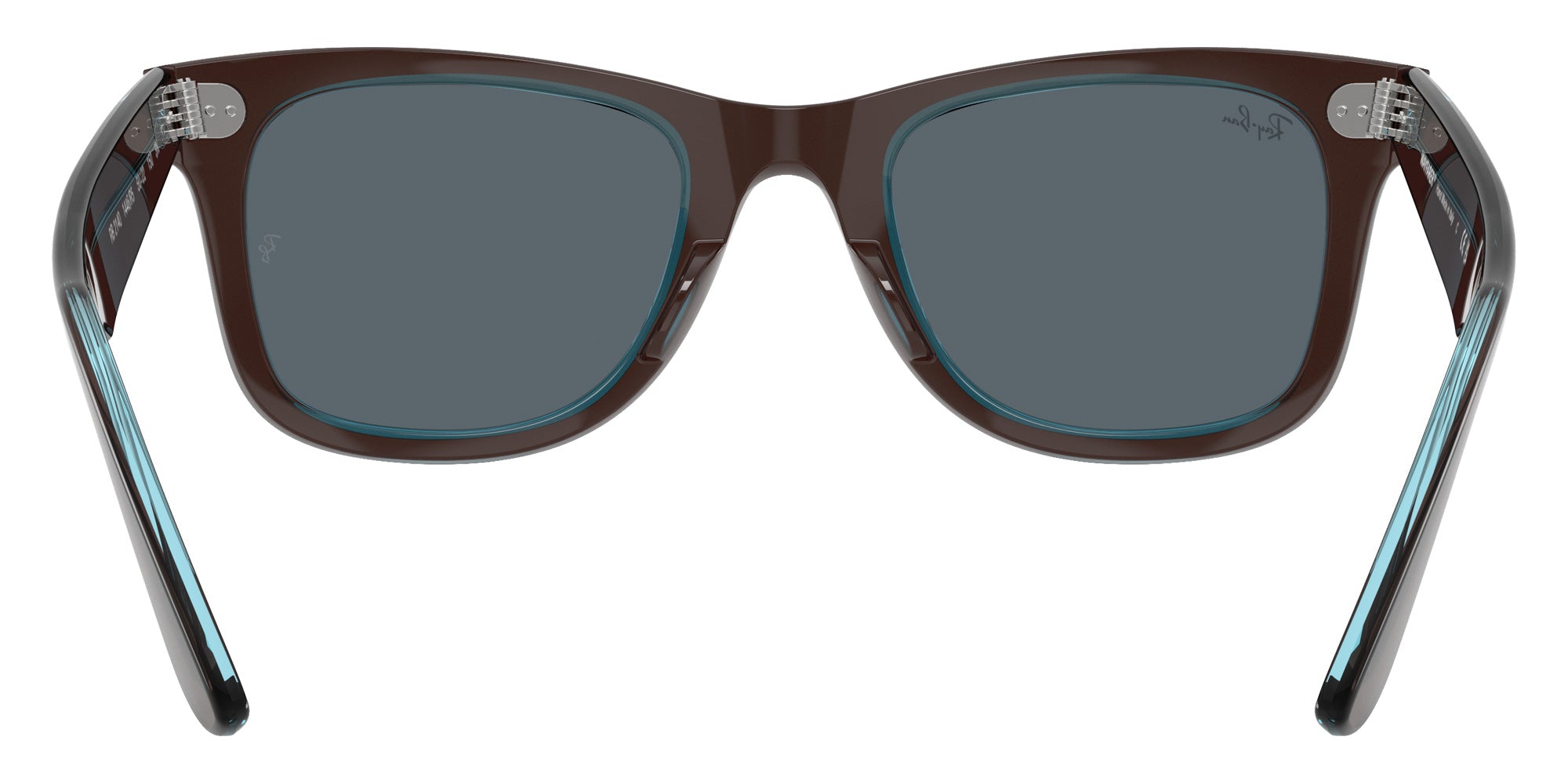 Ray-Ban RB2140 Original Wayfarer Classic 1446R5 50 - Brown on Transparent Blue / Blue #id:rb21401446r5_s:102115