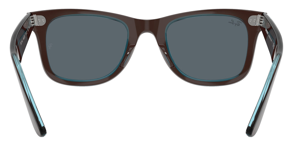 Ray-Ban RB2140 Original Wayfarer Classic 1446R5 50 - Brown on Transparent Blue / Blue #id:rb21401446r5_s:102115