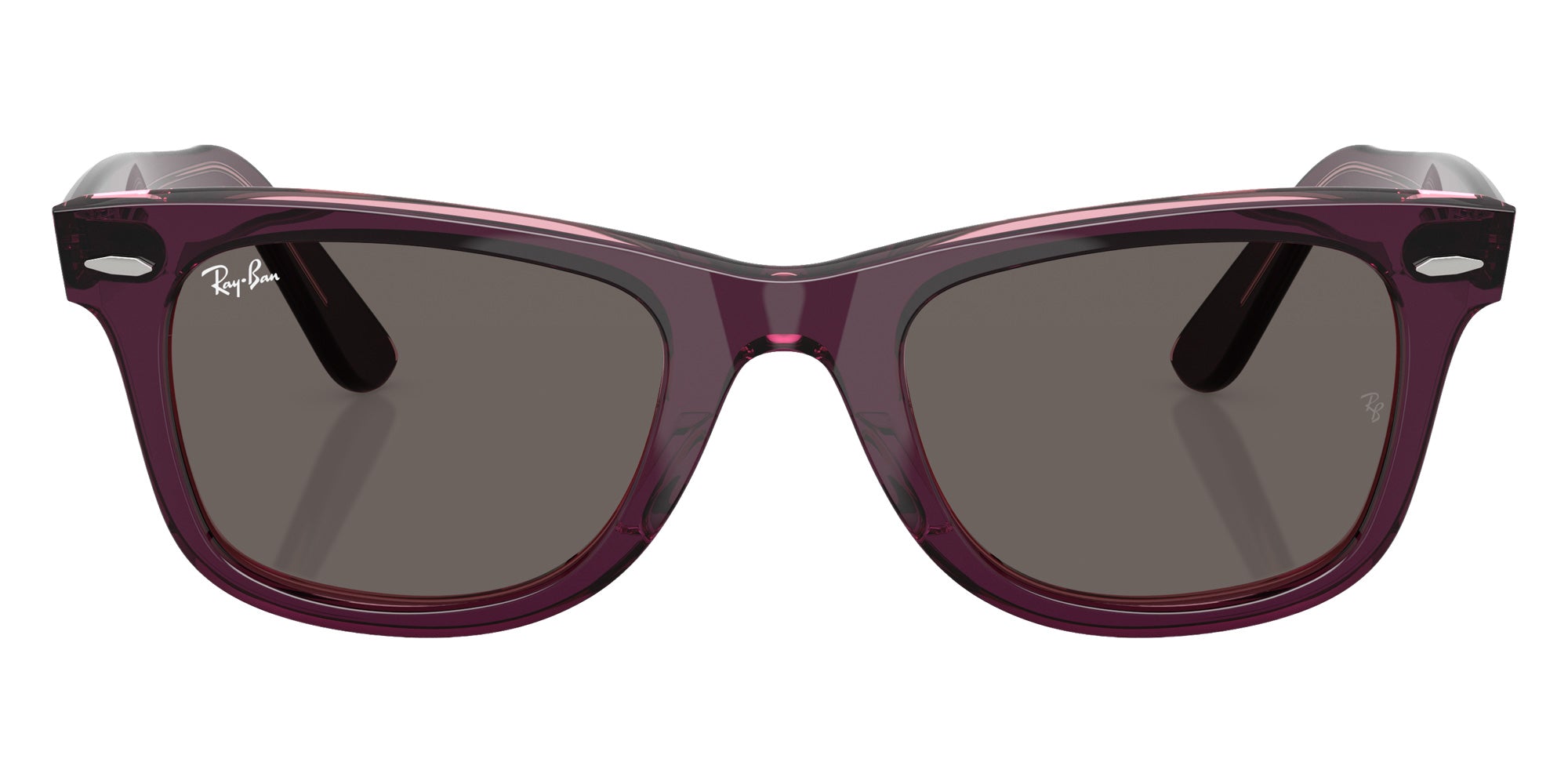 Ray-Ban RB2140 Original Wayfarer Classic 1447B1 50 - Violet on Transparent Pink / Dark Gray #id:rb21401447b1_s:104100