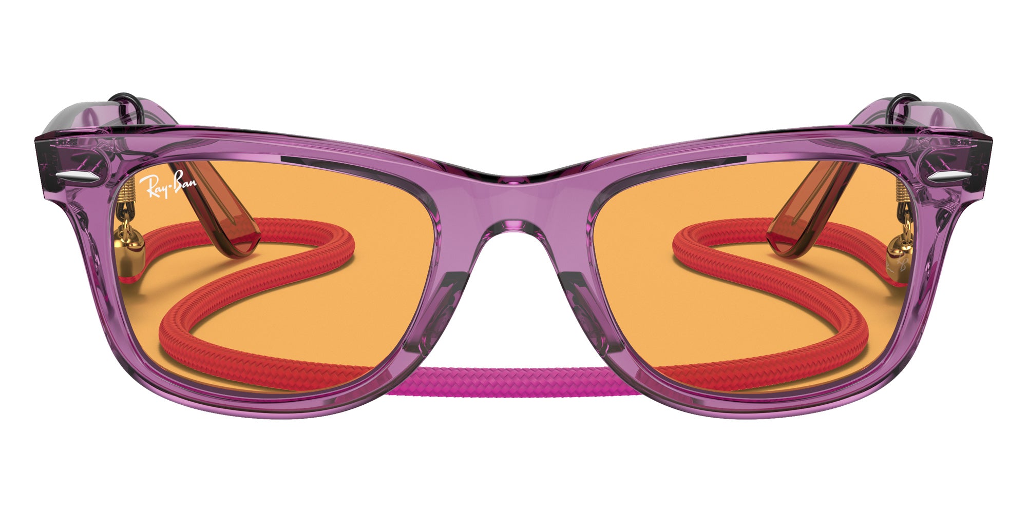 Ray-Ban RB2140 Original Wayfarer Colorblock 661313 50 - Transparent Violet / Orange #id:rb2140661313_s:100100