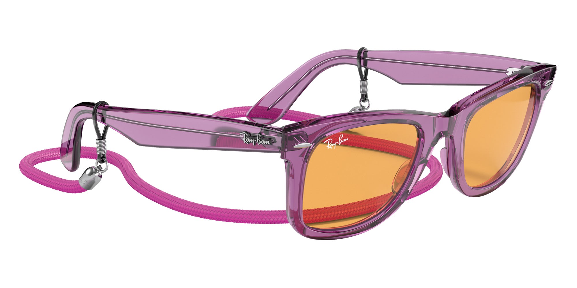 Ray-Ban RB2140 Original Wayfarer Colorblock 661313 50 - Transparent Violet / Orange #id:rb2140661313_s:100120