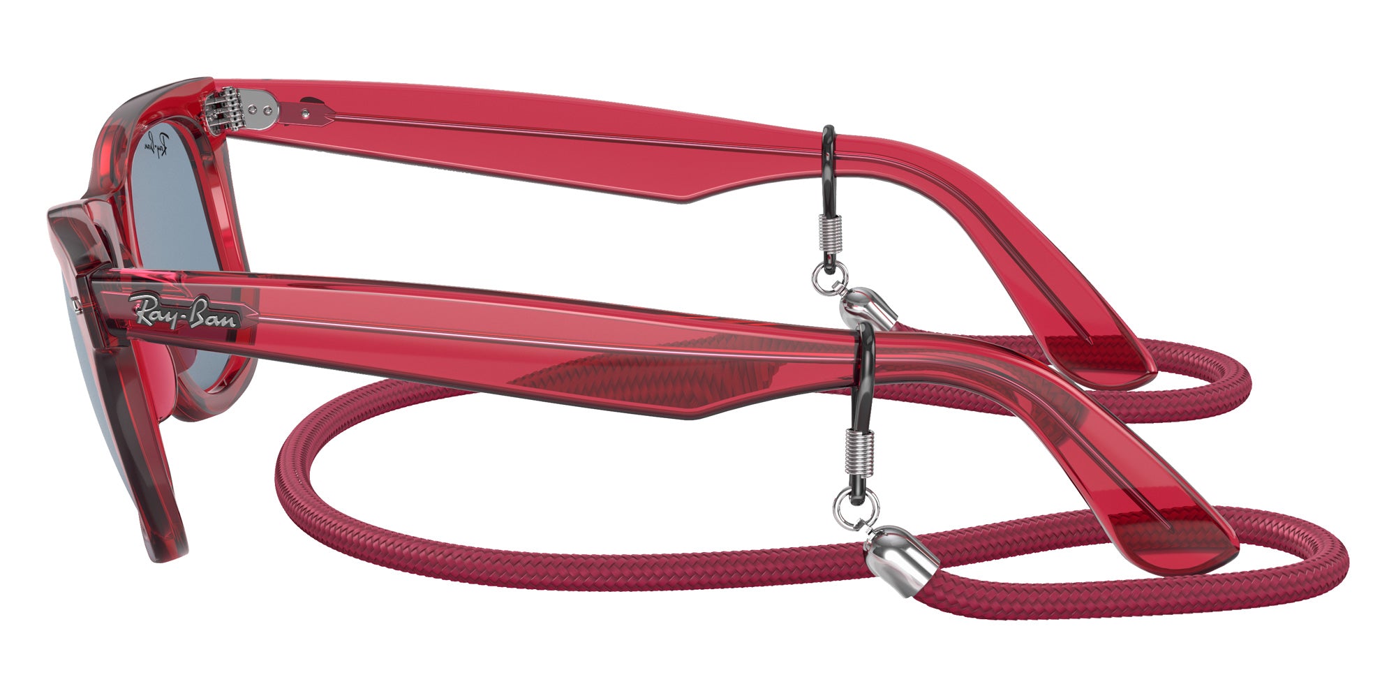 Ray-Ban RB2140 Original Wayfarer Colorblock 661456 50 - Transparent Red #id:rb2140661456_s:100110