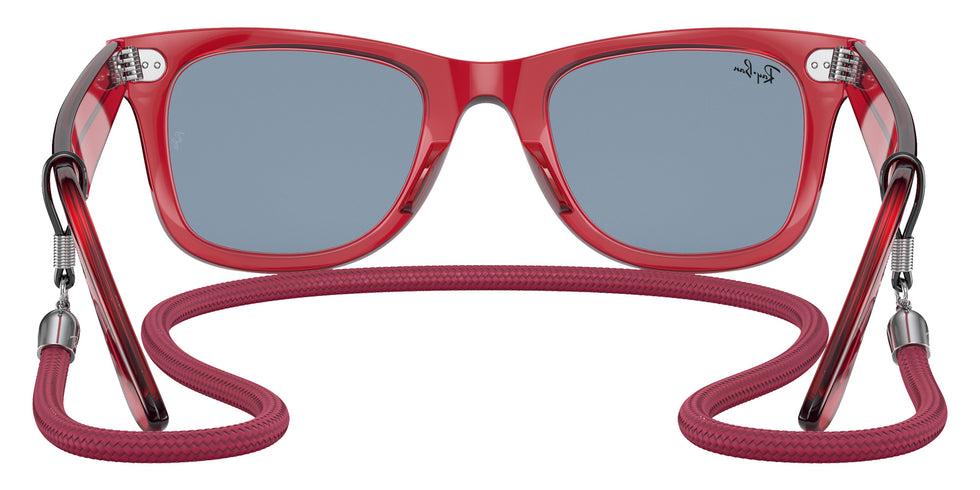 Ray-Ban RB2140 Original Wayfarer Colorblock 661456 50 - Transparent Red #id:rb2140661456_s:100115
