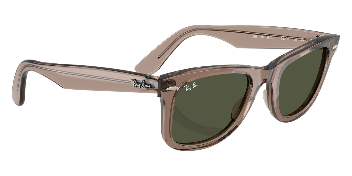 Ray-Ban RB2140 Original Wayfarer Classic 682731 50 - Transparent Light Brown / Crystal Green #id:rb2140682731_s:104120
