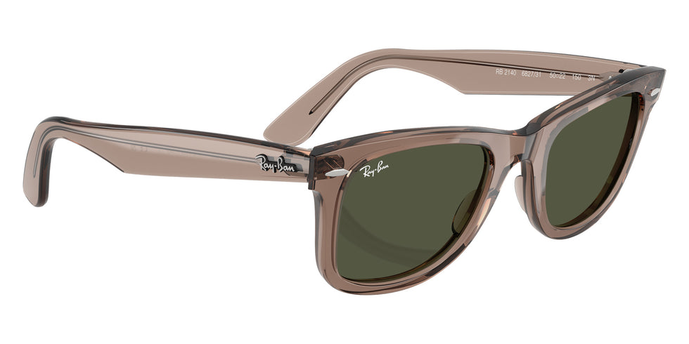 Ray-Ban RB2140 Original Wayfarer Classic 682731 50 - Transparent Light Brown / Crystal Green #id:rb2140682731_s:104120