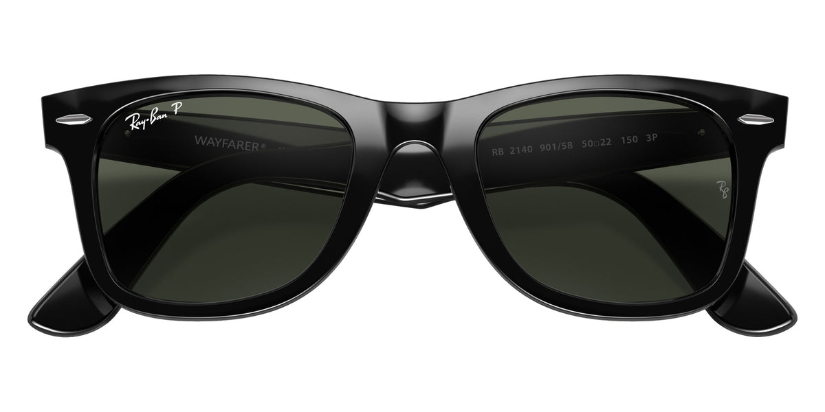 Ray-Ban RB2140 Original Wayfarer Classic 901/58 52 - Black / Green Polarized #id:rb214090158_s:114125