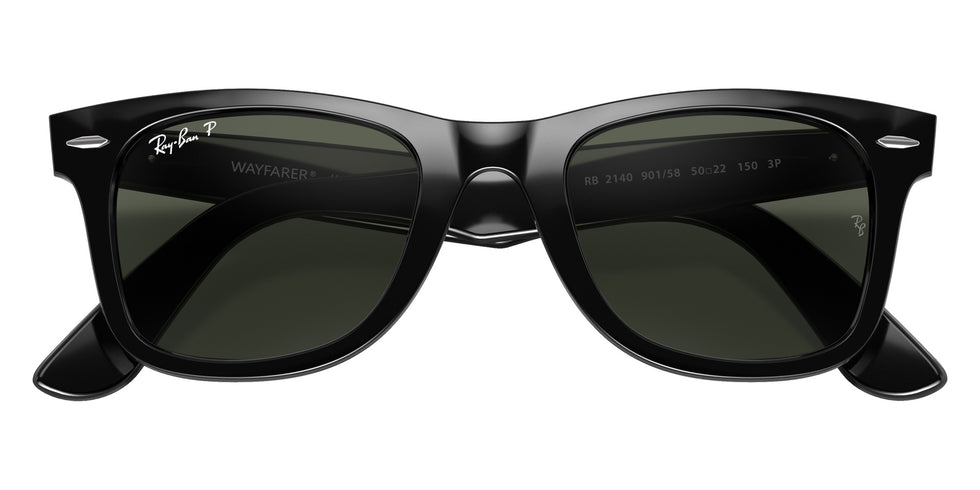 Ray-Ban RB2140 Original Wayfarer Classic 901/58 52 - Black / Green Polarized #id:rb214090158_s:114125