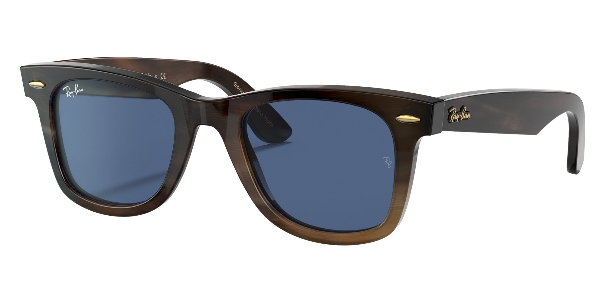 Ray-Ban RB2140CO Original Wayfarer Horn 921580 50 - Light Havana / Blue #id:rb2140co921580_s:102105