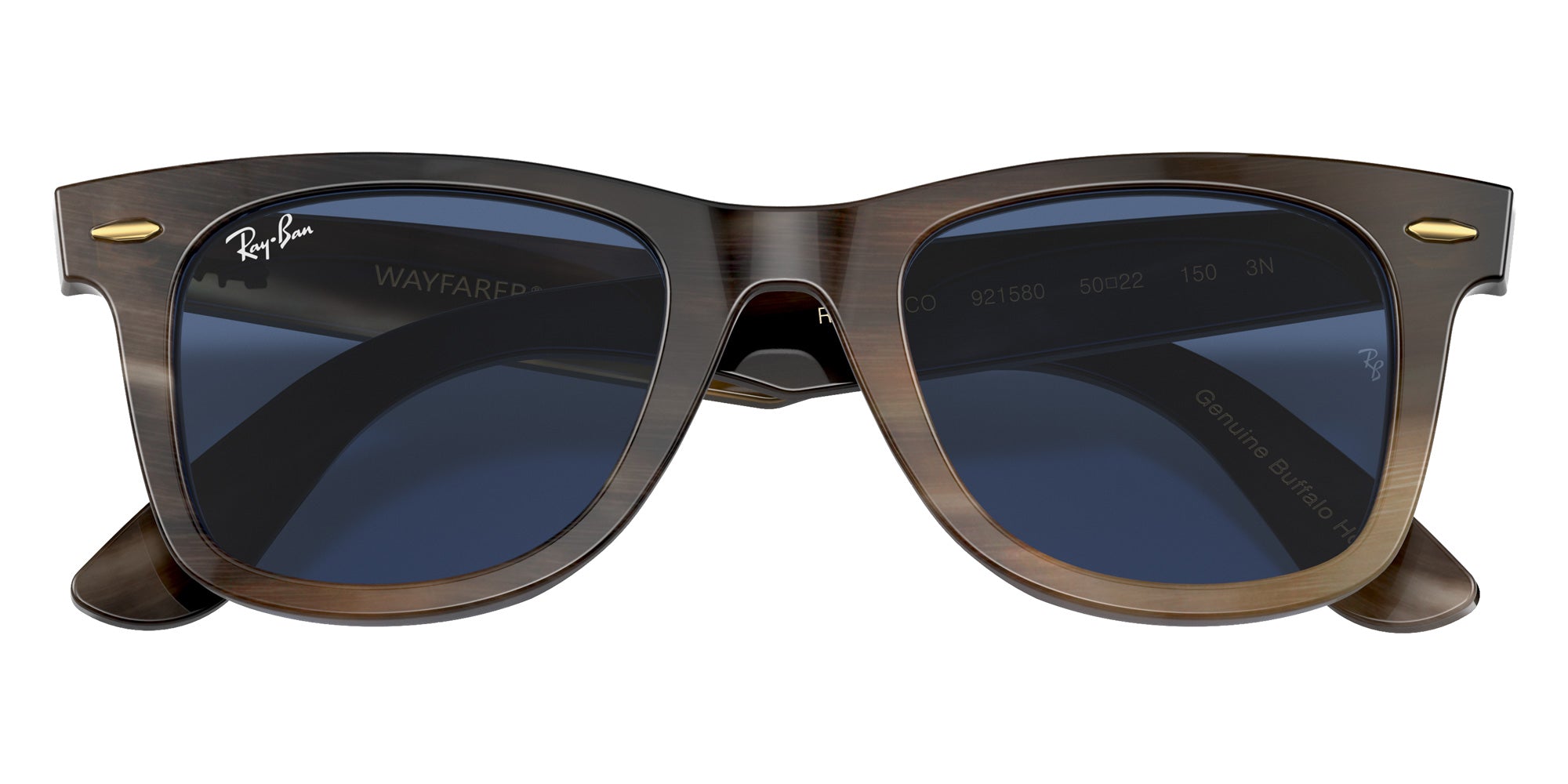 Ray-Ban RB2140CO Original Wayfarer Horn 921580 50 - Light Havana / Blue #id:rb2140co921580_s:102120