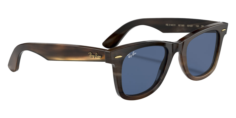 Ray-Ban RB2140CO Original Wayfarer Horn 921580 50 - Light Havana / Blue #id:rb2140co921580_s:102125