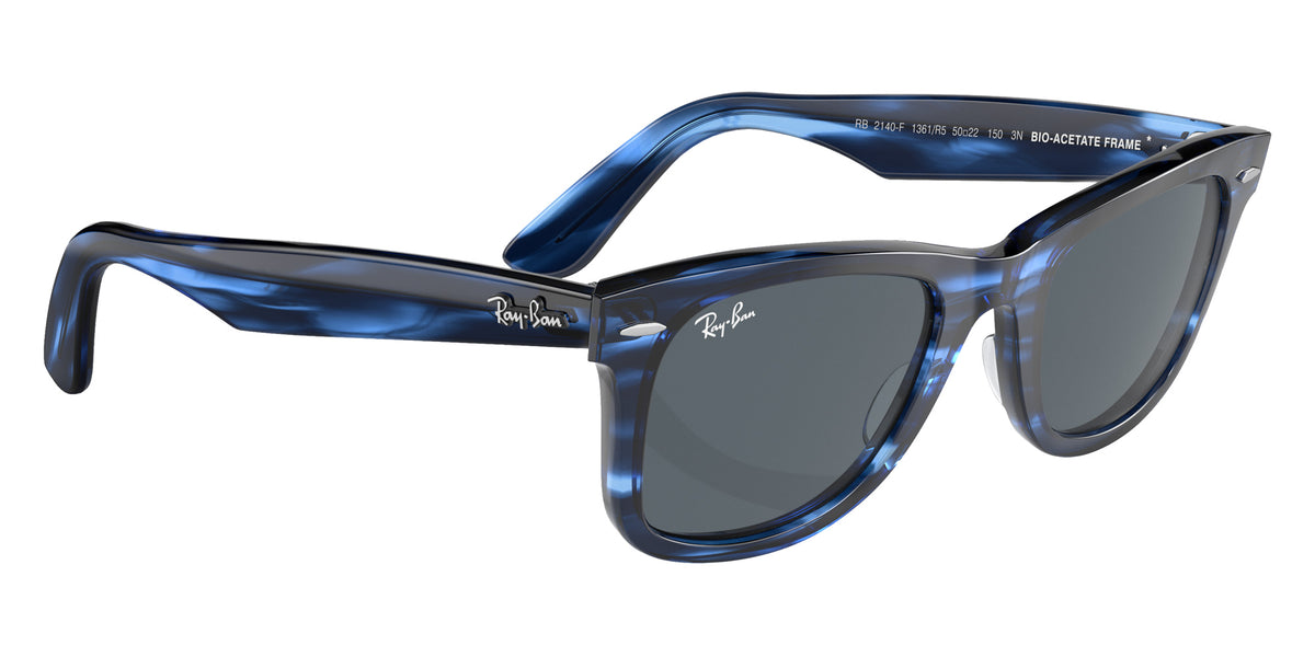 Ray-Ban RB2140F Original Wayfarer 1361R5 52 - Striped Blue / Blue #id:rb2140f1361r5_s:100120