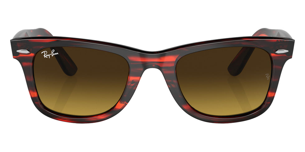 Ray-Ban RB2140F Original Wayfarer 136285 52 - Striped Red / Gradient Brown #id:rb2140f136285_s:100100