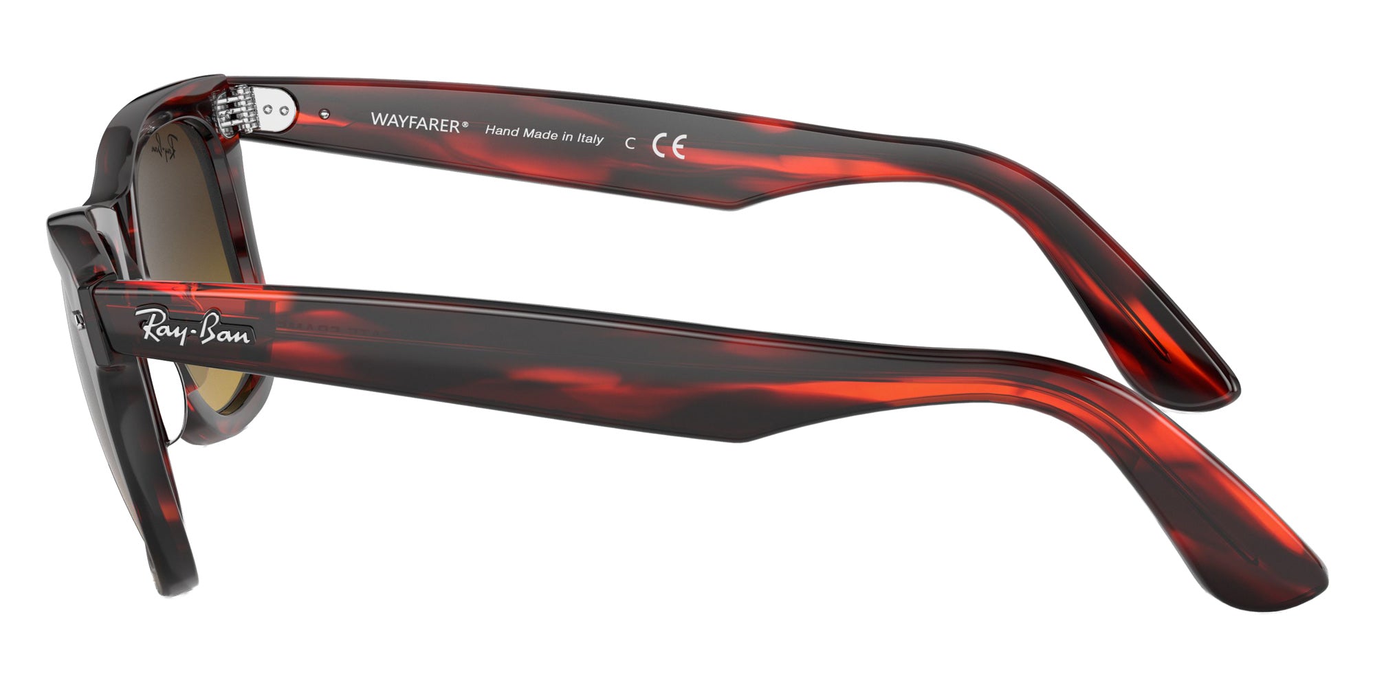 Ray-Ban RB2140F Original Wayfarer 136285 52 - Striped Red / Gradient Brown #id:rb2140f136285_s:100110