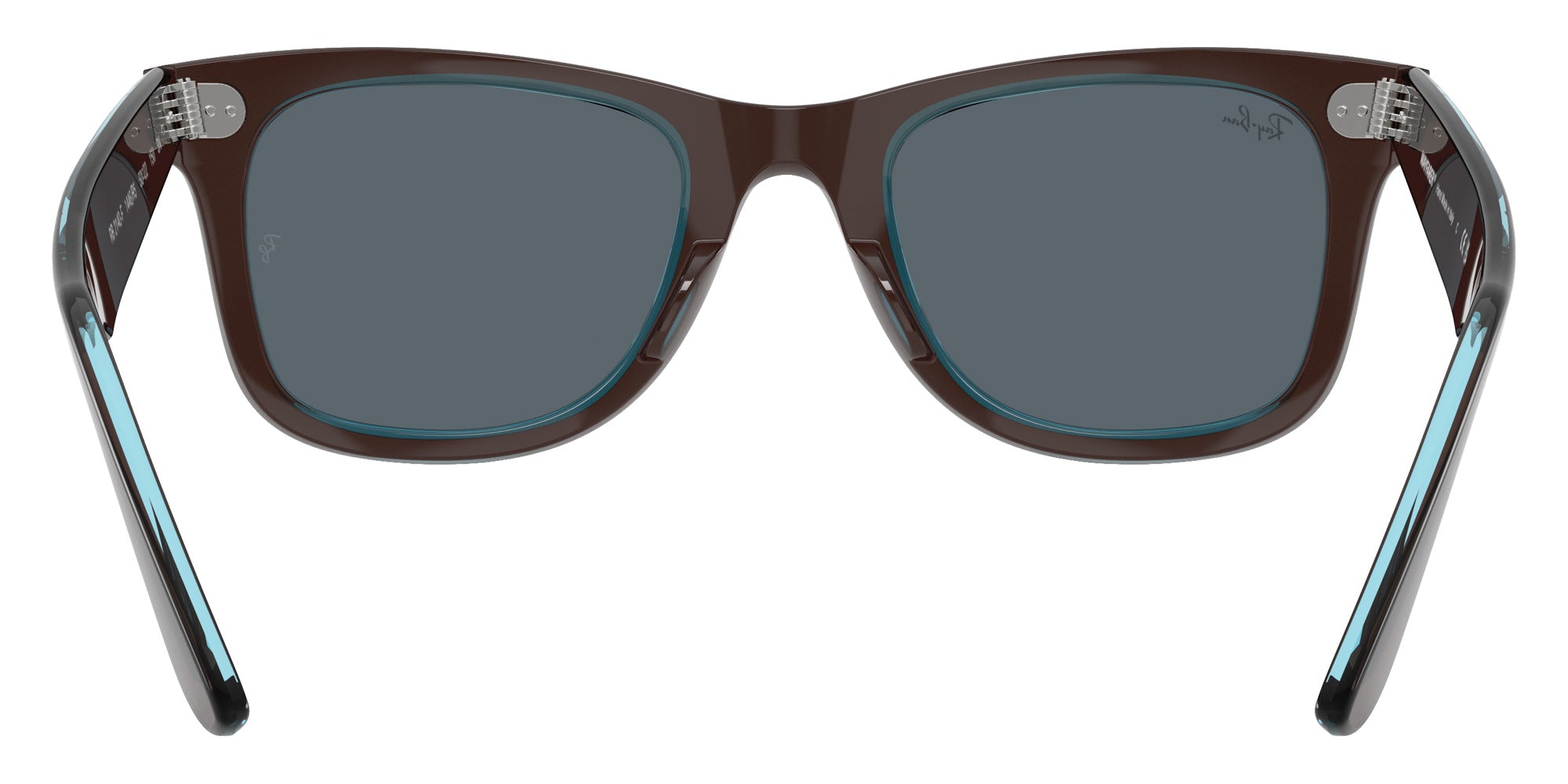 Ray-Ban RB2140F Original Wayfarer Classic 1446R5 52 - Brown on Transparent Blue / Blue #id:rb2140f1446r5_s:104115