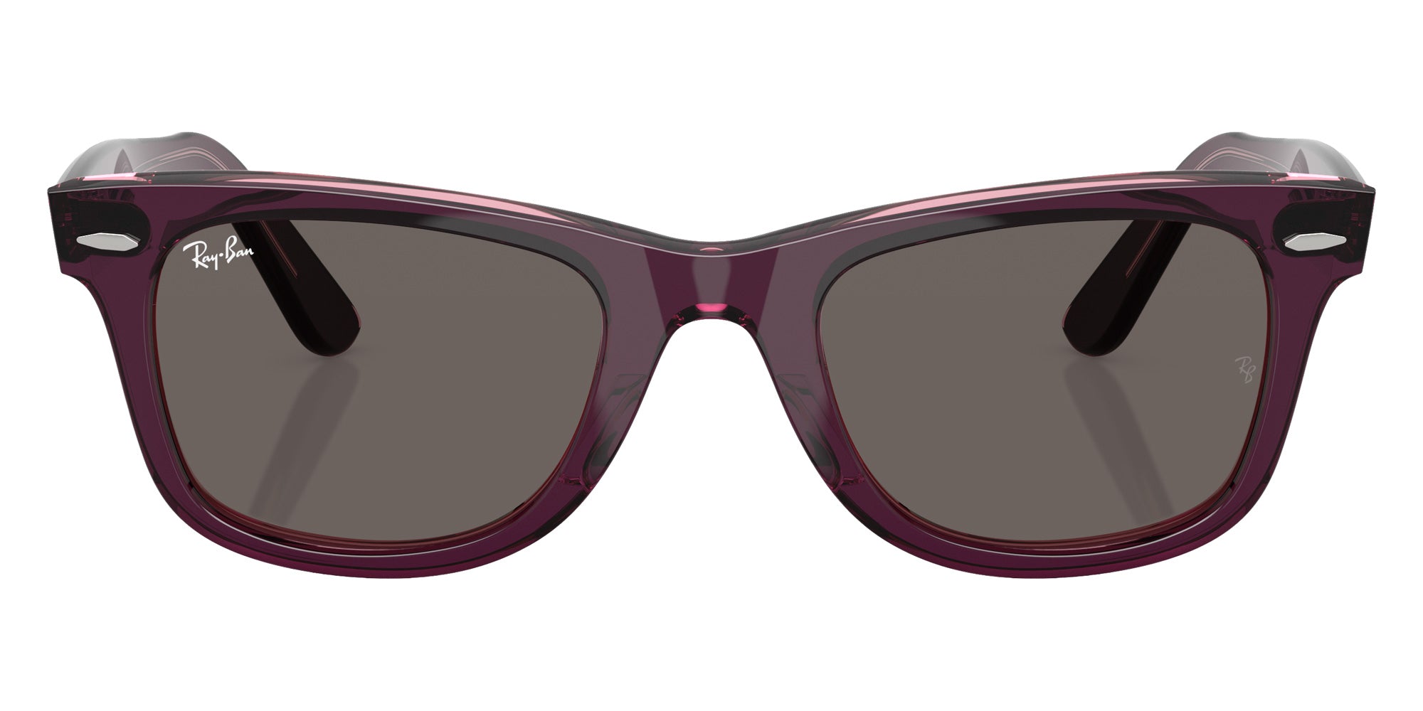 Ray-Ban RB2140F Original Wayfarer Classic 1447B1 52 - Violet on Transparent Pink / Dark Gray #id:rb2140f1447b1_s:106100