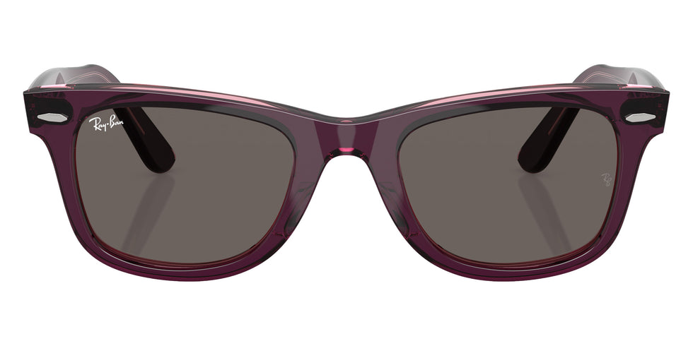Ray-Ban RB2140F Original Wayfarer Classic 1447B1 52 - Violet on Transparent Pink / Dark Gray #id:rb2140f1447b1_s:106100
