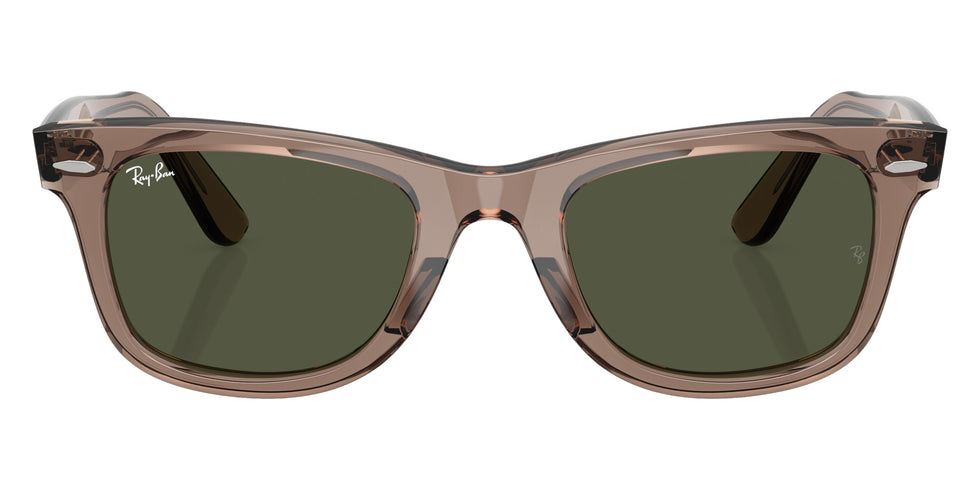 Ray-Ban RB2140F Original Wayfarer Classic 682731 52 - Transparent Light Brown / Crystal Green #id:rb2140f682731_s:102100