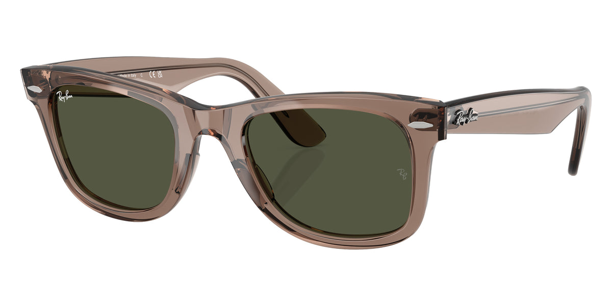 Ray-Ban RB2140F Original Wayfarer Classic 682731 52 - Transparent Light Brown / Crystal Green #id:rb2140f682731_s:102105