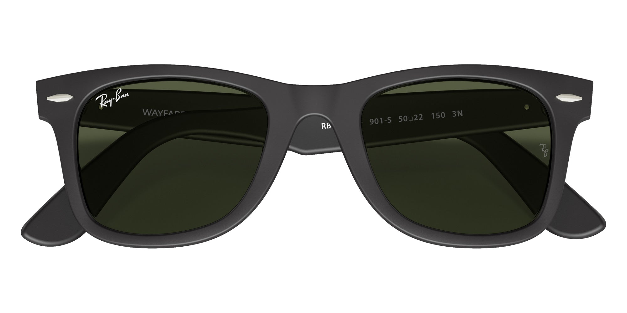 Ray-Ban RB2140F Original Wayfarer Classic 901S 52 - Black / G-15 Green #id:rb2140f901s_s:108125