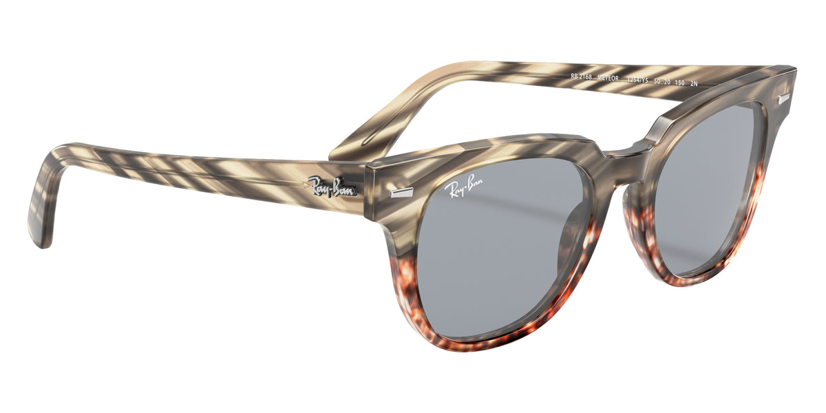 Ray-Ban RB2168 Meteor Striped Havana 1254Y5 50 - Striped Gray & Brown / Blue Mirrored Gold #id:rb21681254y5_s:100120
