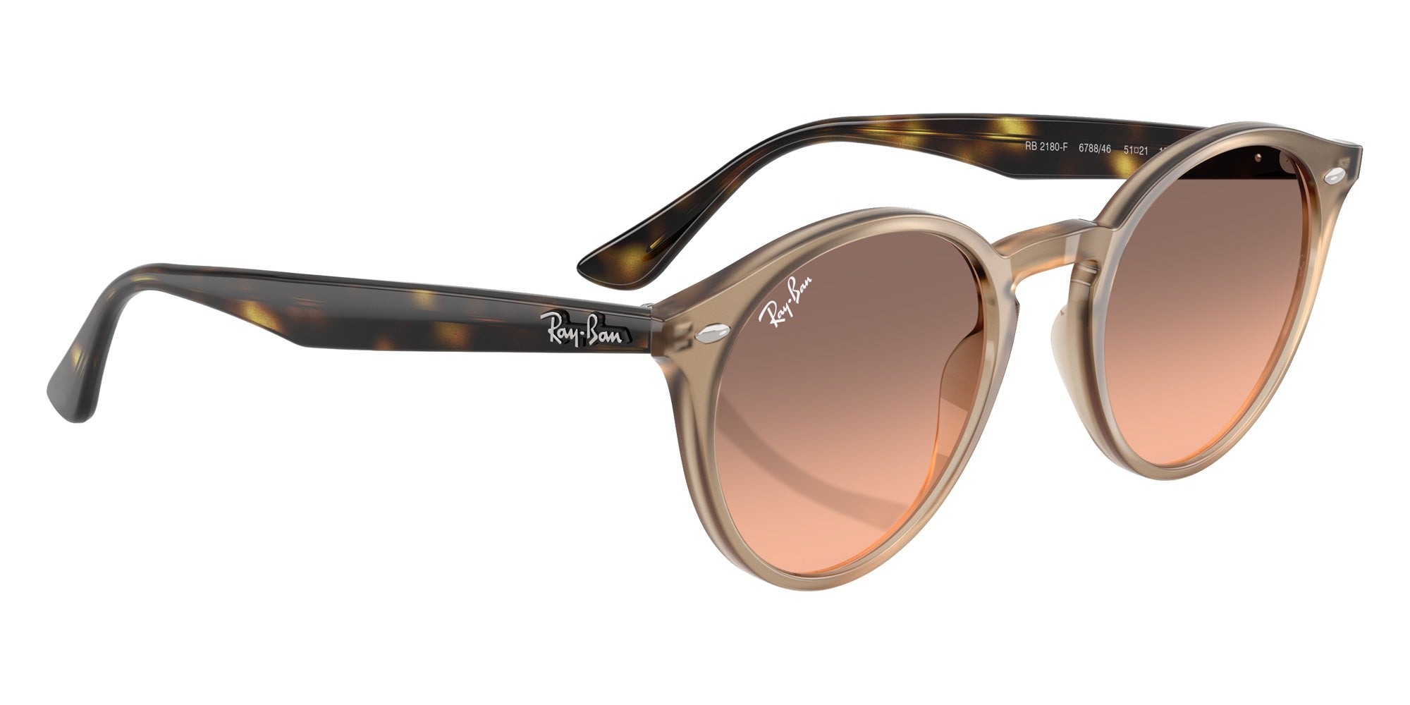 Ray-Ban RB2180F 678846 49 - Turtledove / Pink Gradient Gray #id:rb2180f678846_s:100120
