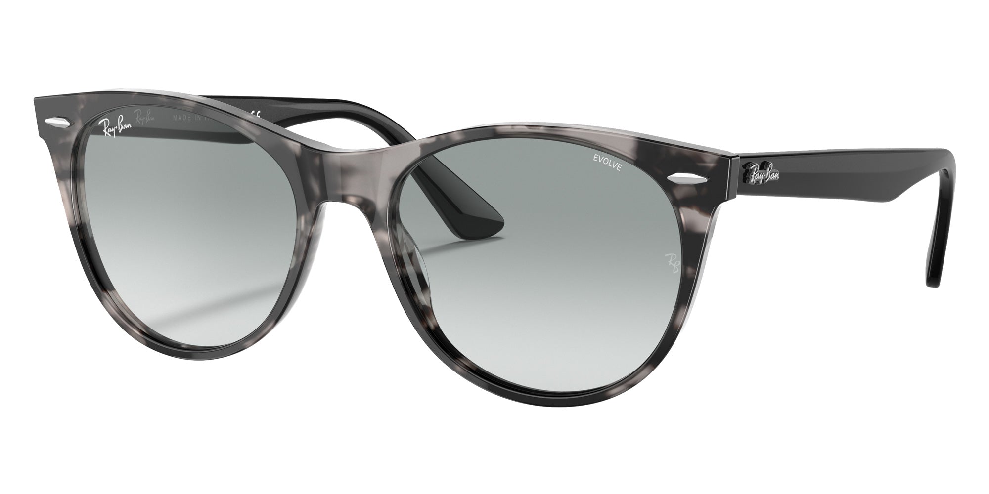 Ray-Ban RB2185 Wayfarer II Classic 1250AD 55 - Gray Havana / Photochromic Azure Gradient Blue #id:rb21851250ad_s:100105