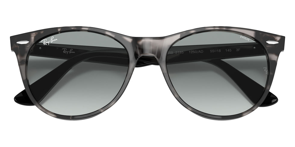 Ray-Ban RB2185 Wayfarer II Classic 1250AD 55 - Gray Havana / Photochromic Azure Gradient Blue #id:rb21851250ad_s:100120