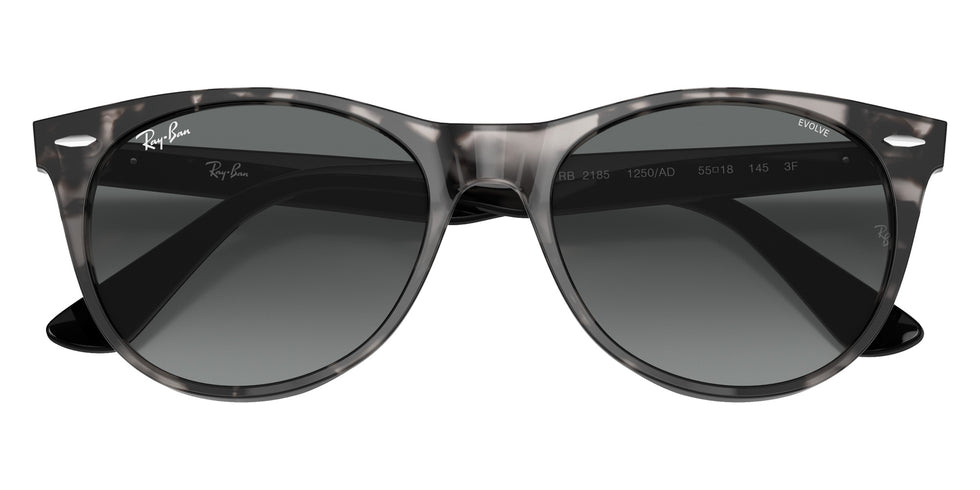 Ray-Ban RB2185 Wayfarer II Classic 1250AD 55 - Gray Havana / Photochromic Azure Gradient Blue #id:rb21851250ad_s:100130