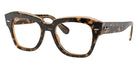 Ray-Ban RB2186 State Street Blue-Violet Light Clear Evolve 1292BL 49 - Havana on Transparent Brown #id:rb21861292bl_s:100105