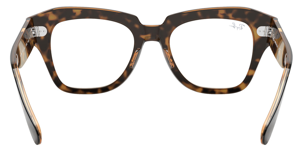Ray-Ban RB2186 State Street Blue-Violet Light Clear Evolve 1292BL 49 - Havana on Transparent Brown #id:rb21861292bl_s:100115