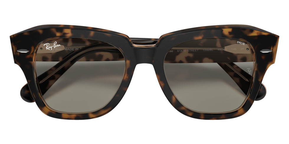 Ray-Ban RB2186 State Street Blue-Violet Light Clear Evolve 1292BL 49 - Havana on Transparent Brown #id:rb21861292bl_s:100130