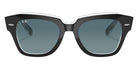 Ray-Ban RB2186 State Street 12943M 49 - Black on Transparent / Blue Gradient #id:rb218612943m_s:100100