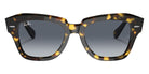 Ray-Ban RB2186 State Street Fleck 133286 49 - Yellow Havana / Blue Gradient Gray #id:rb2186133286_s:100100