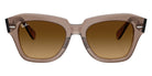 Ray-Ban RB2186 State Street 682785 49 - Transparent Light Brown / Gradient Brown #id:rb2186682785_s:104100