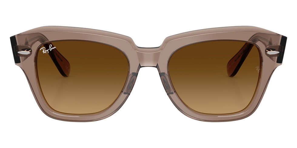 Ray-Ban RB2186 State Street 682785 49 - Transparent Light Brown / Gradient Brown #id:rb2186682785_s:104100
