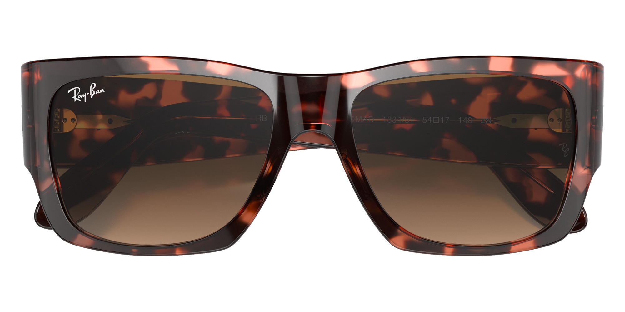 Ray-Ban RB2187 Nomad Fleck 133451 54 - Pink Havana / Light Brown Gradient #id:rb2187133451_s:100125