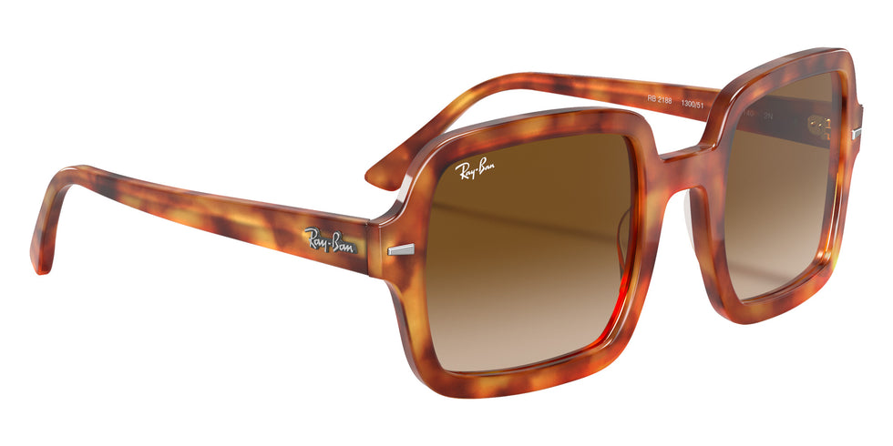 Ray-Ban RB2188 130051 53 - Red Havana / Light Brown Gradient #id:rb2188130051_s:100120