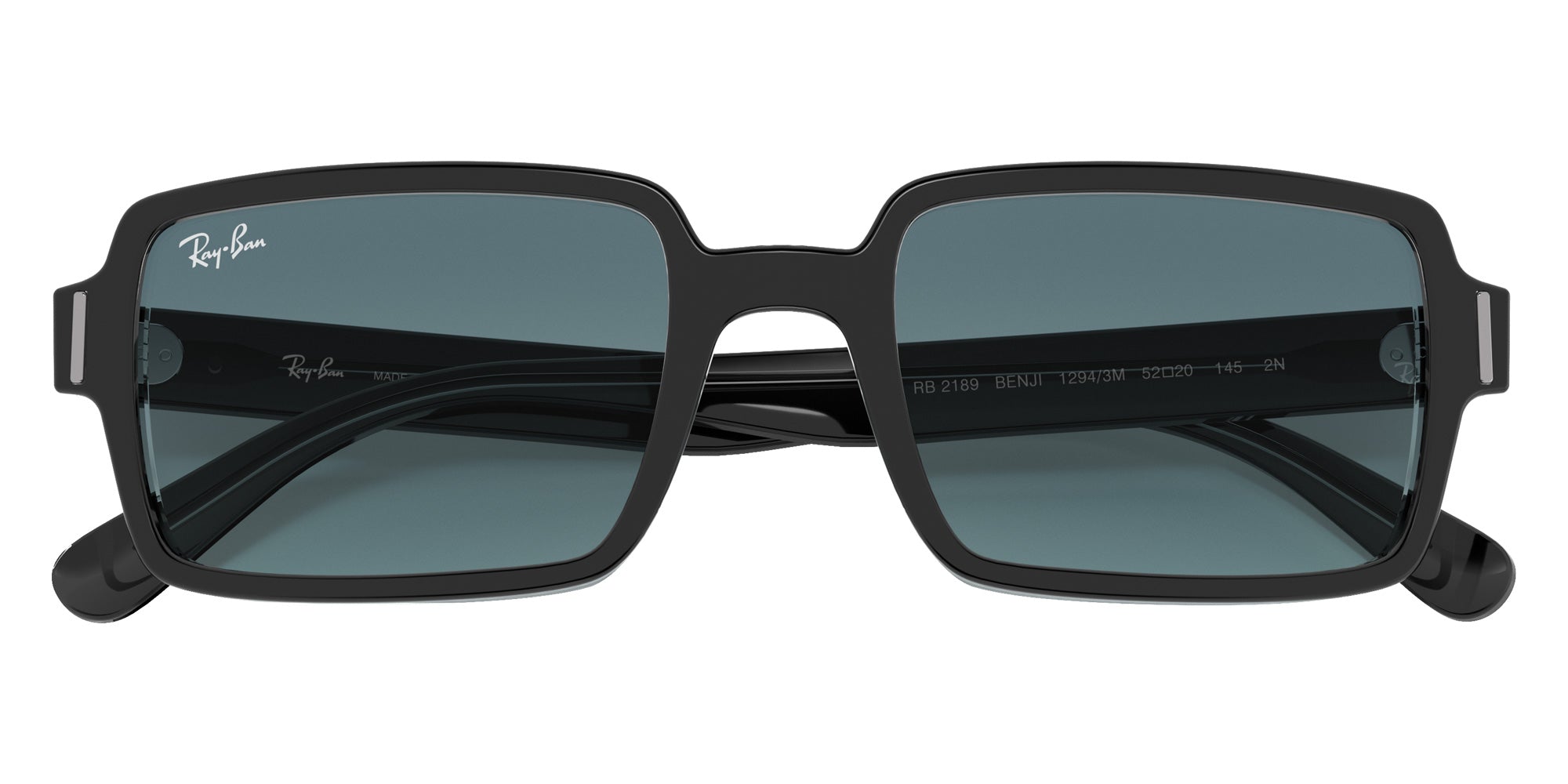 Ray-Ban RB2189 Benji 12943M 52 - Black on Transparent / Blue Gradient Gray #id:rb218912943m_s:100125