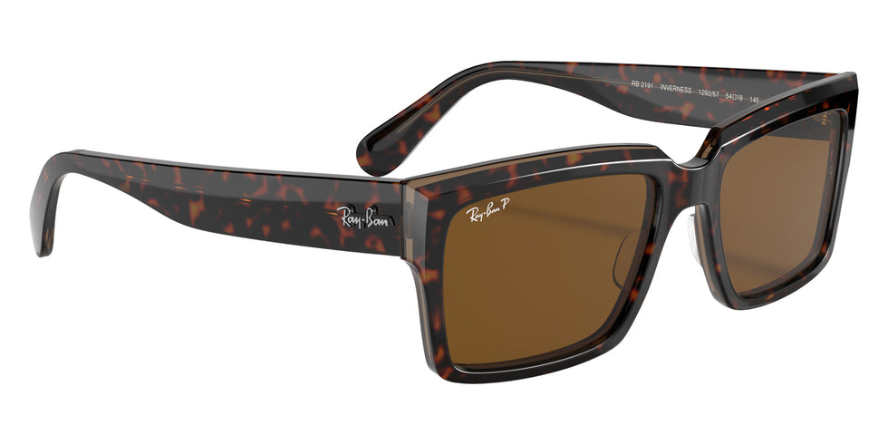 Ray-Ban RB2191 Inverness 129257 54 - Havana On Transparent Brown / Brown Polarized #id:rb2191129257_s:100120